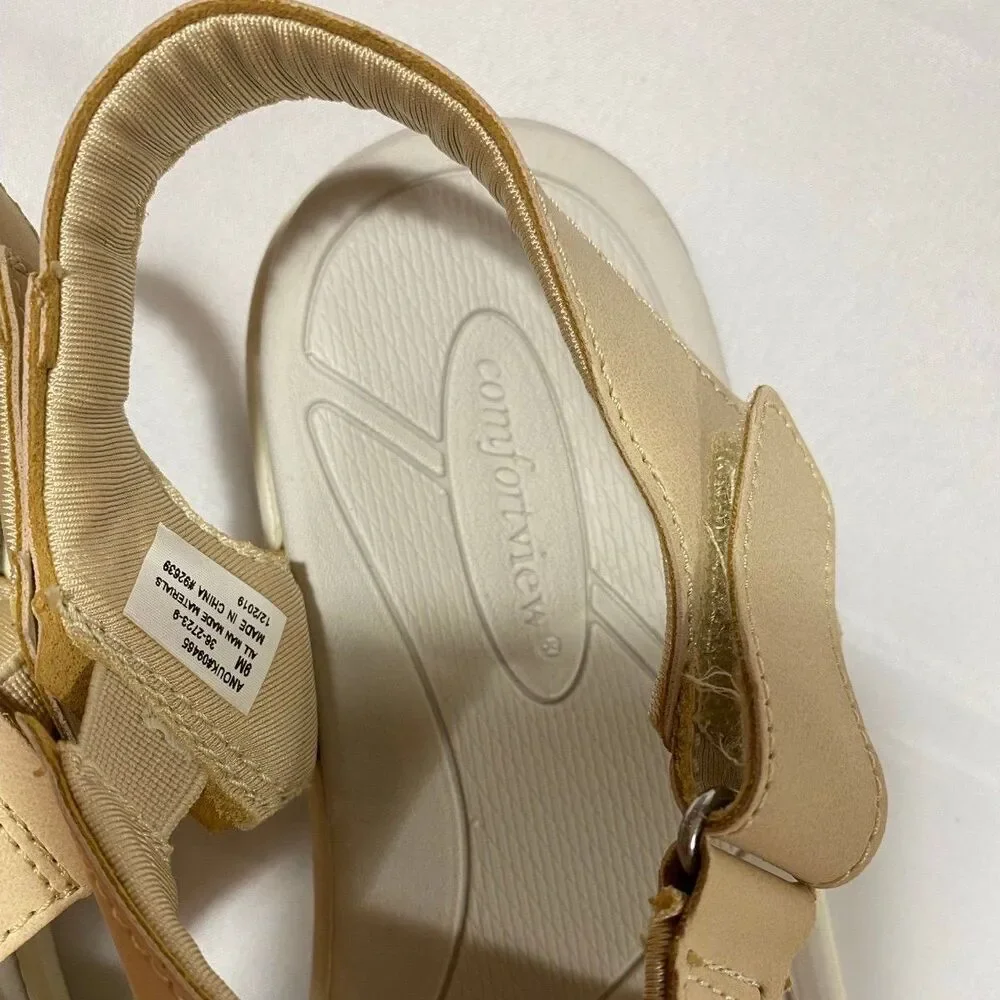 Comfortview The Anouk Sandal Adjustable Straps lightweight 9M NWT water- friendl